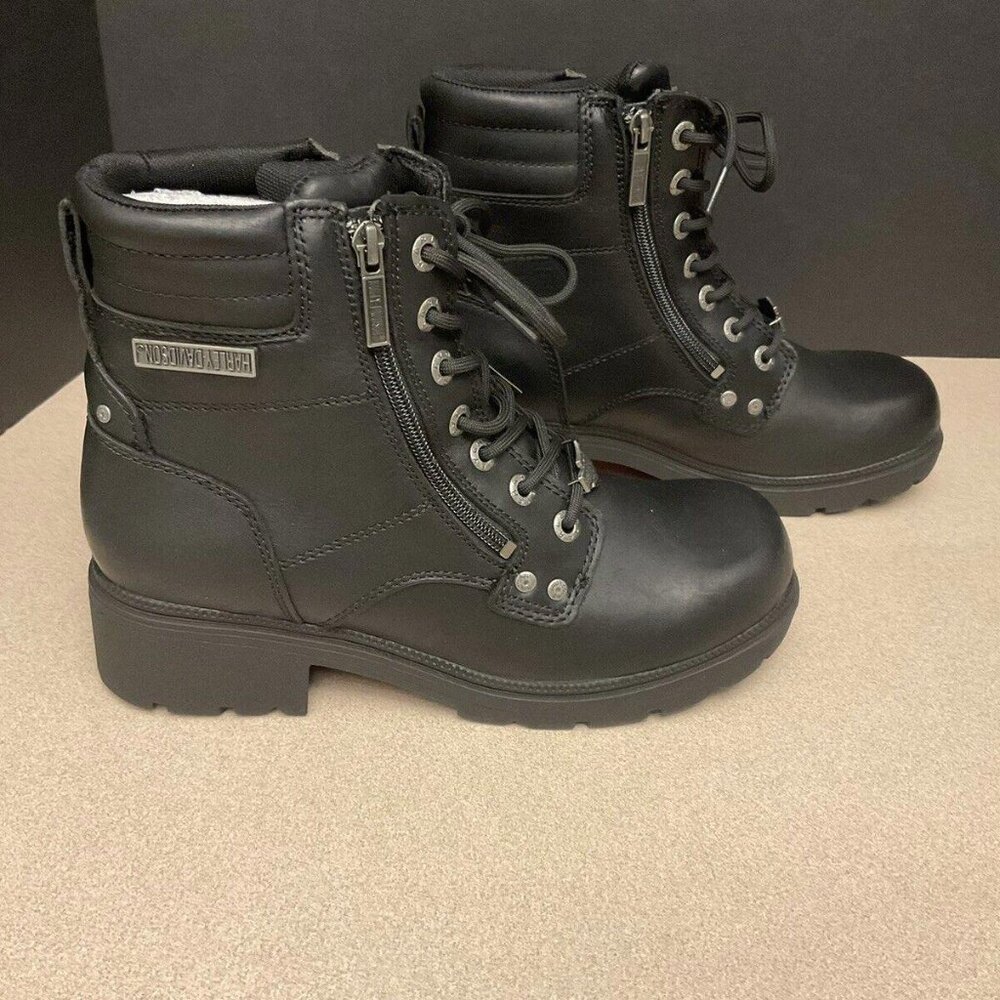 New! Womens Harley-Davidson Inman Mills 5.25" Motorcycle Boots D83877. Size 11M.